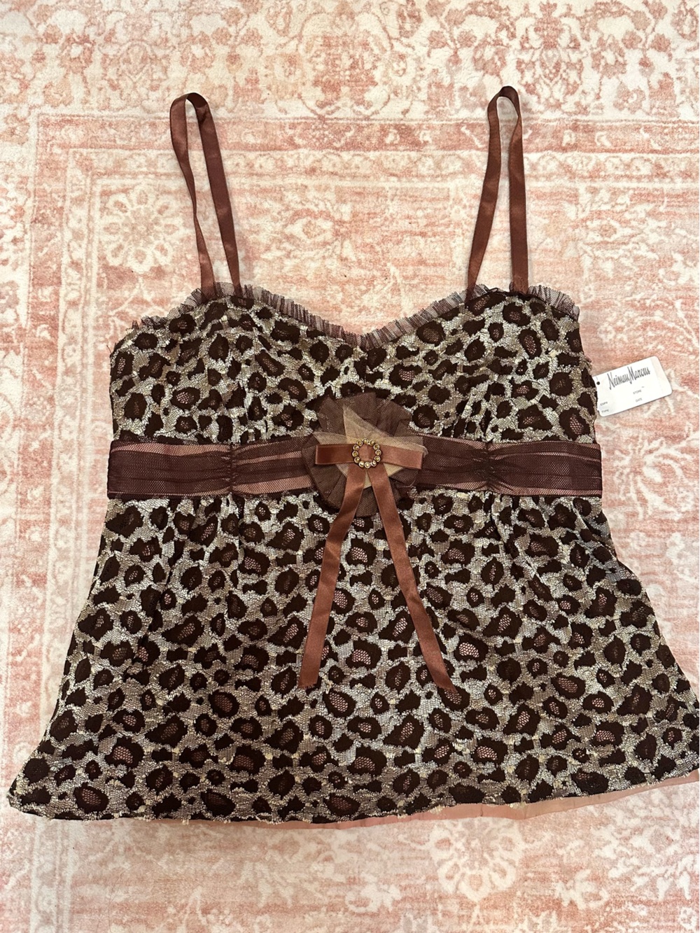 Vintage Y2K 🤎 Nanette Lepore Leopard Top - NWT